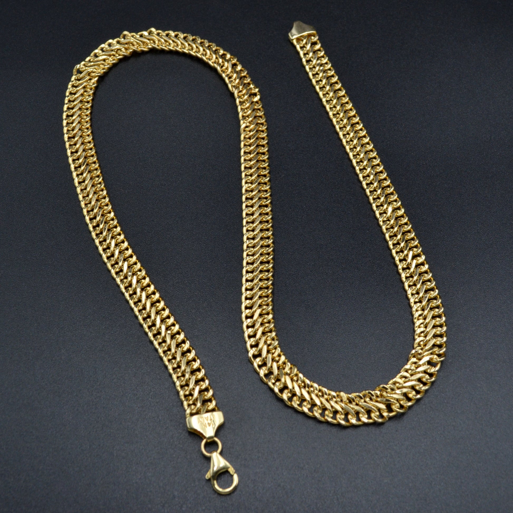 Vintage 14k Gold Woven Chain Necklace