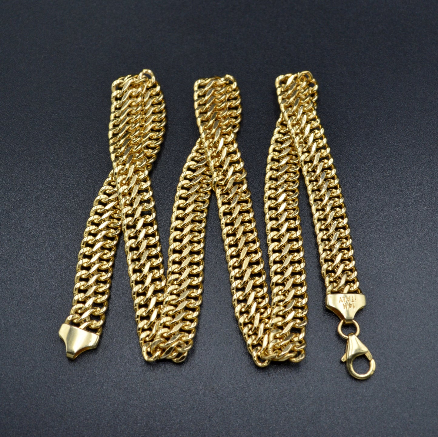 Vintage 14k Gold Woven Chain Necklace