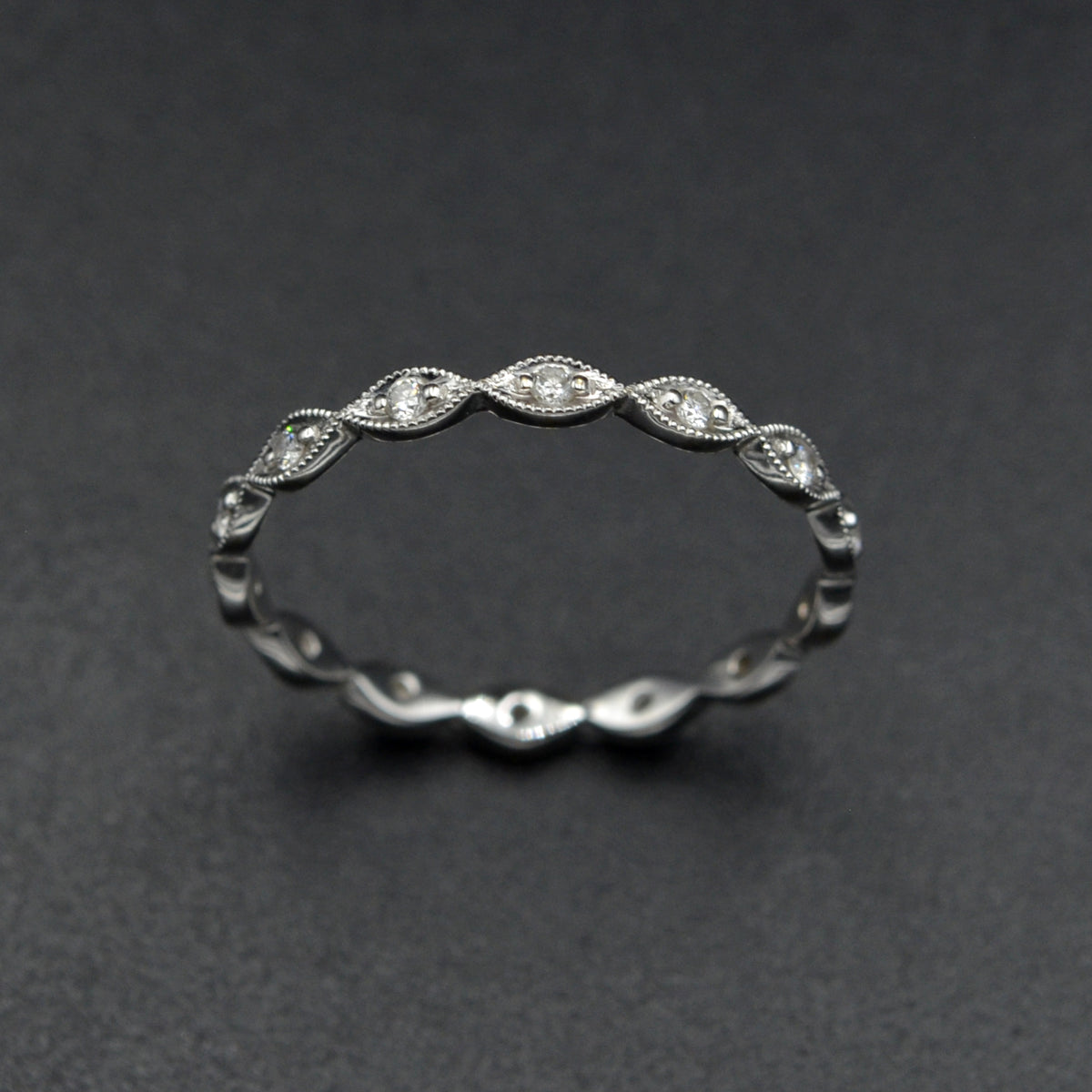 Diamond and 18 Karat Gold Eternity Band