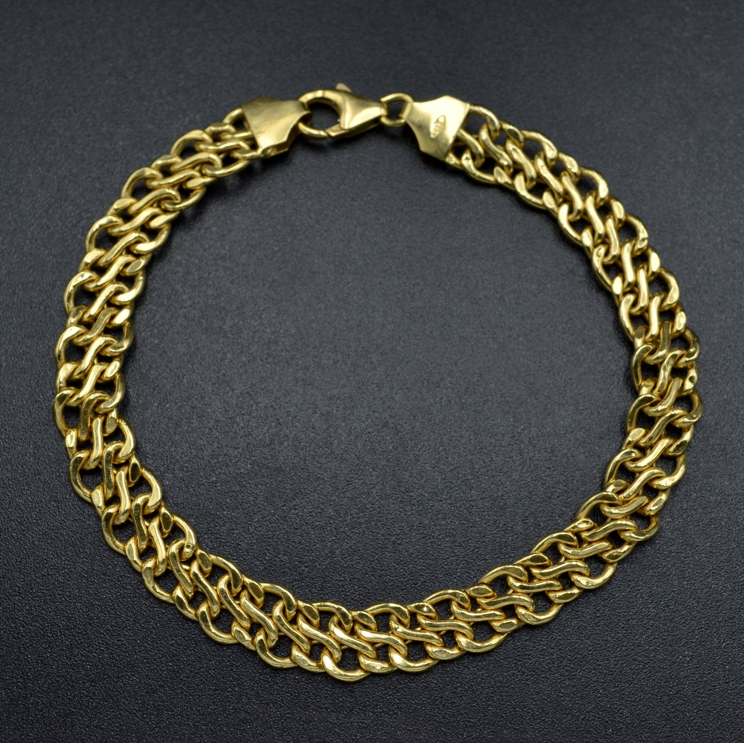 Vintage 18k Gold Woven Chain Bracelet
