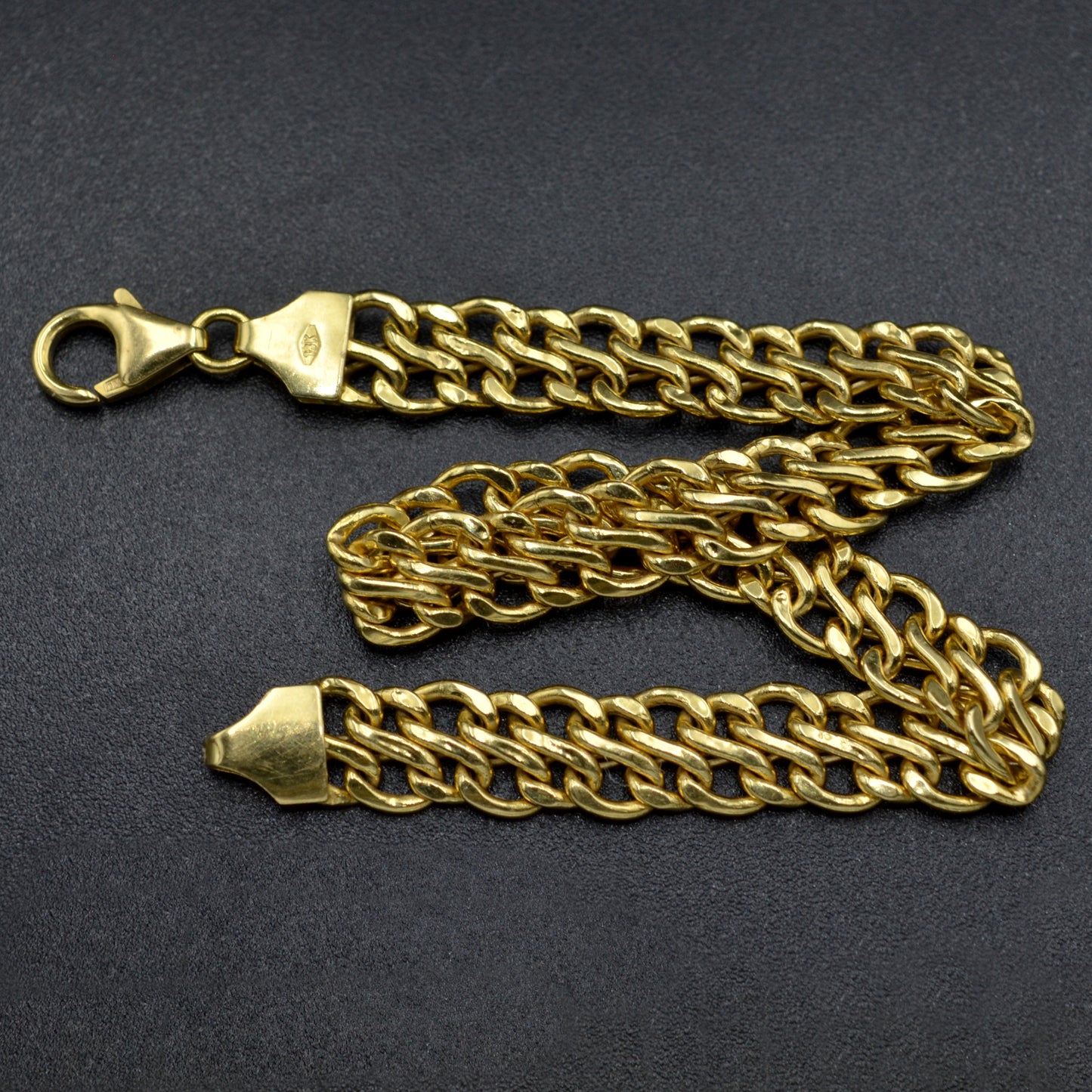 Vintage 18k Gold Woven Chain Bracelet