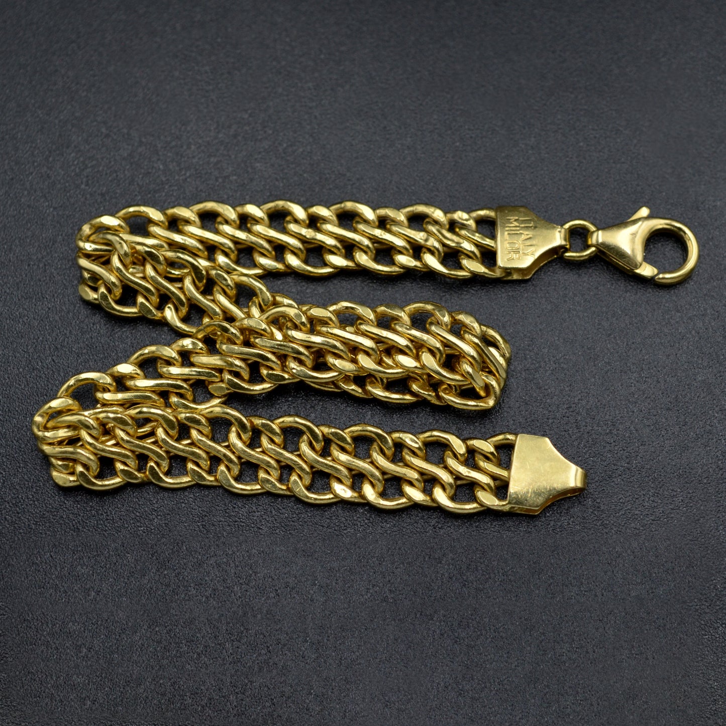Vintage 18k Gold Woven Chain Bracelet