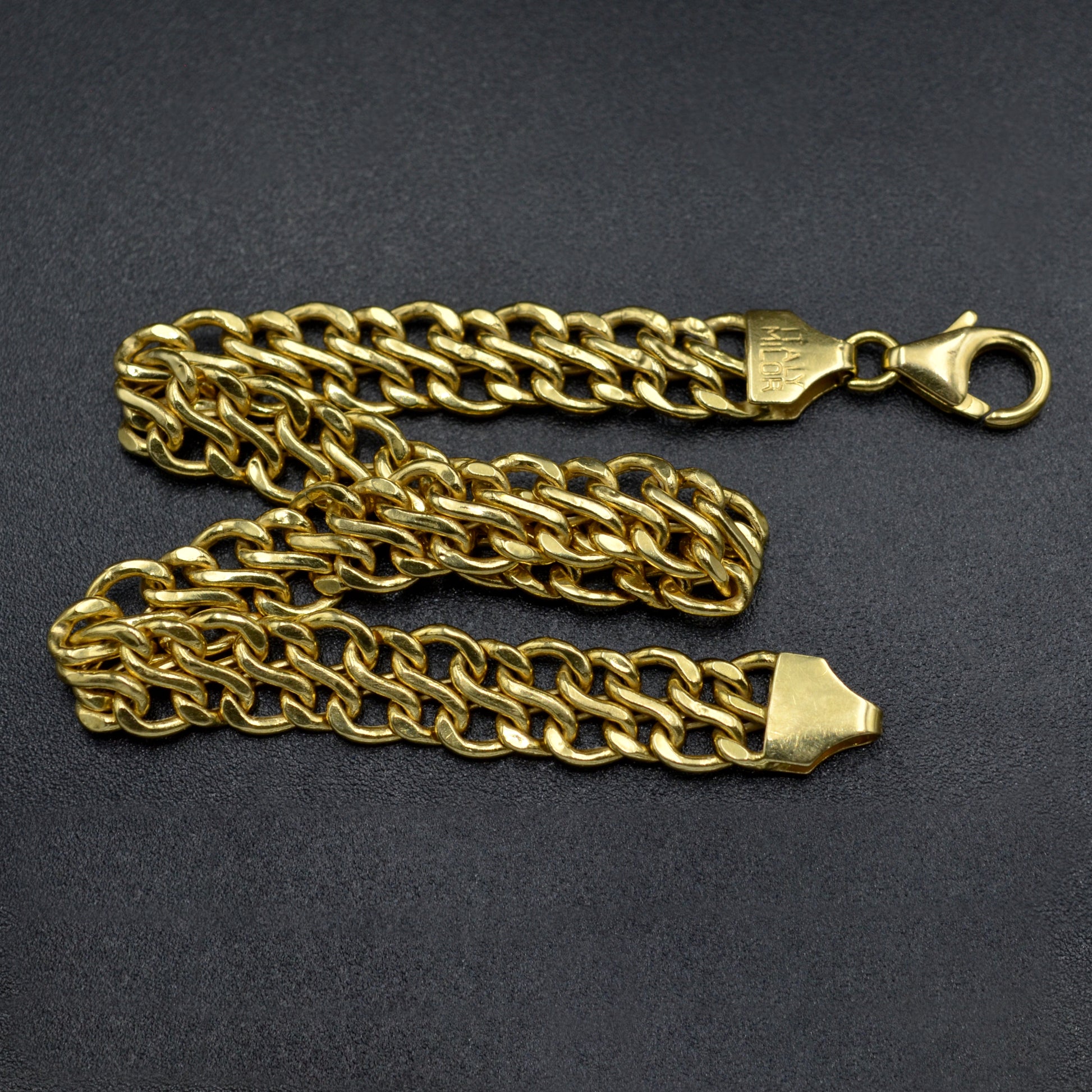 Vintage 18k Gold Woven Chain Bracelet