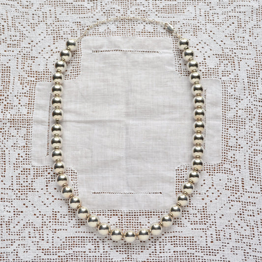 Silver Beaded Necklace