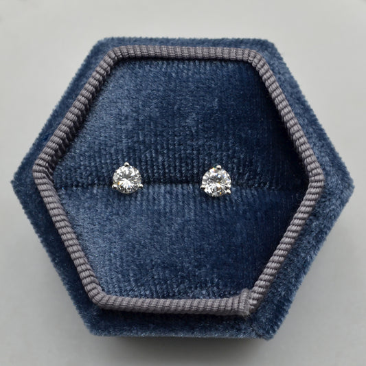 Diamond Post Earrings - 0.50 CTW