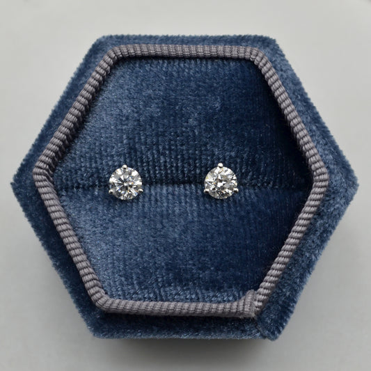 Diamond Post Earrings - 0.75 CTW