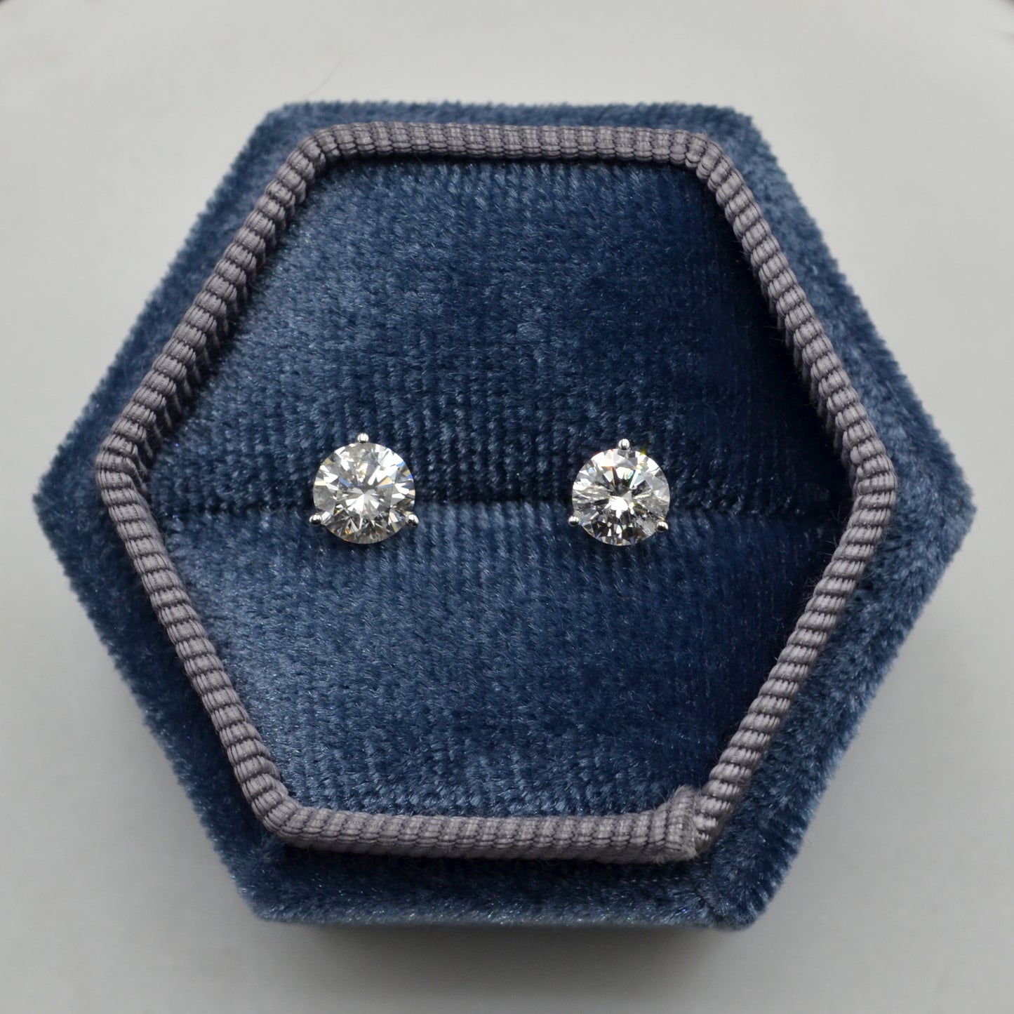 Diamond Post Earrings - 1.00 CTW