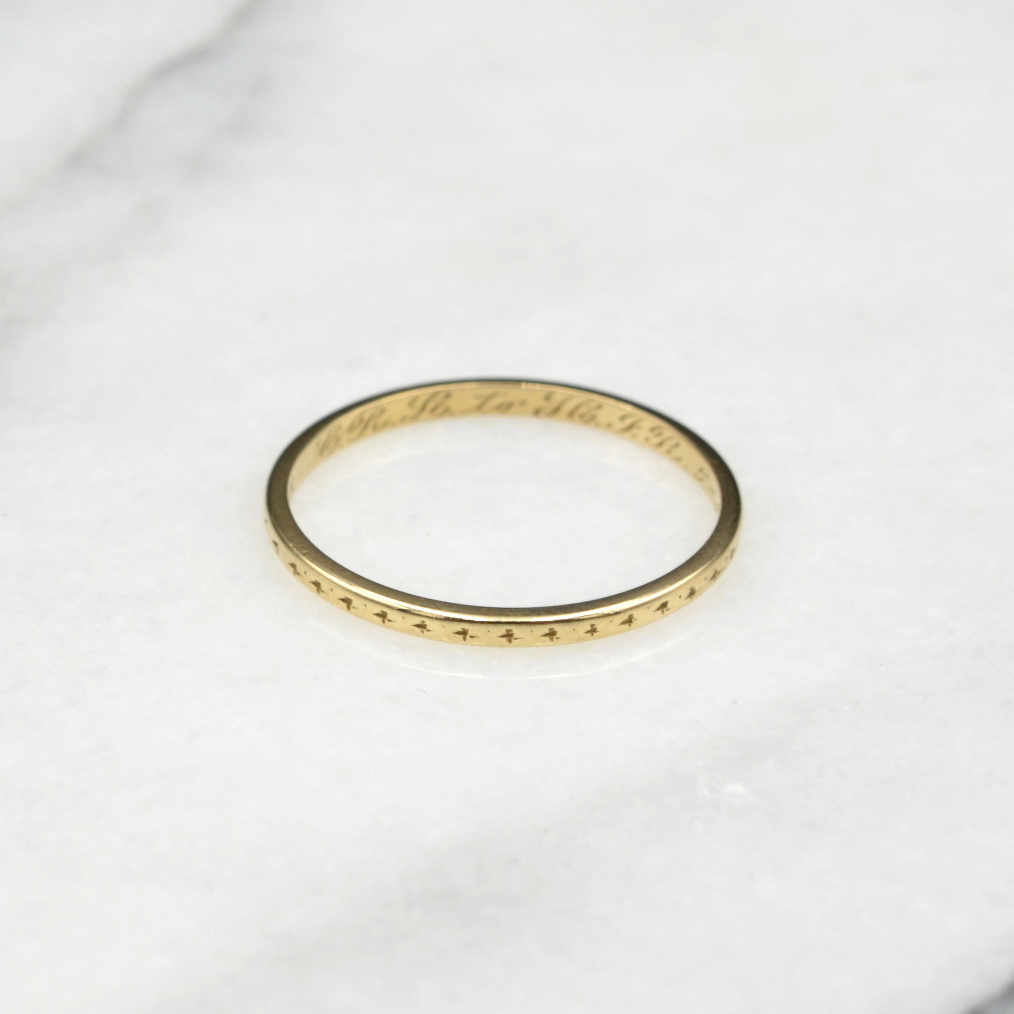 Antique clearance gold band