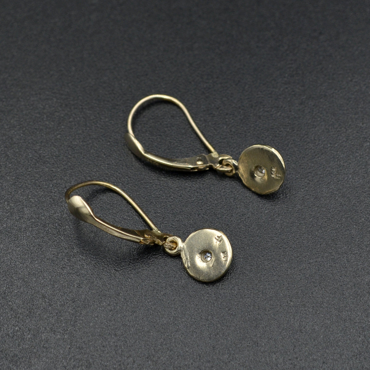 Artisan Mixed Metal 14k Diamond Earrings