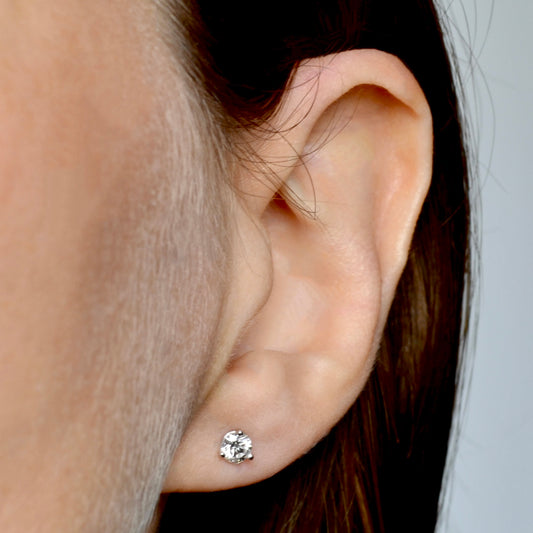 Diamond Post Earrings - 0.50 CTW