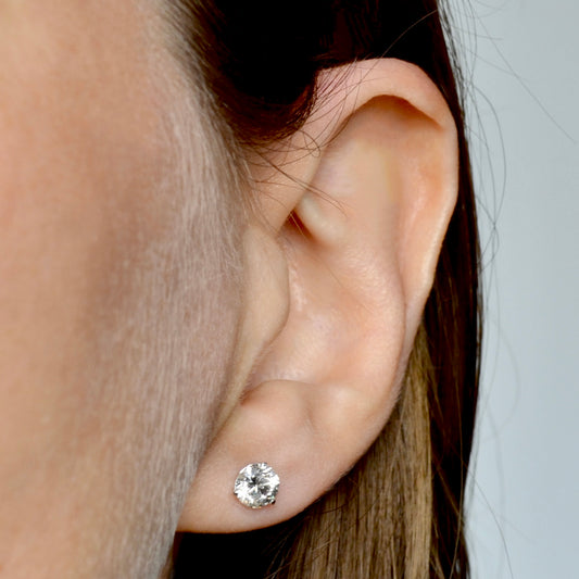 Diamond Post Earrings - 1.00 CTW