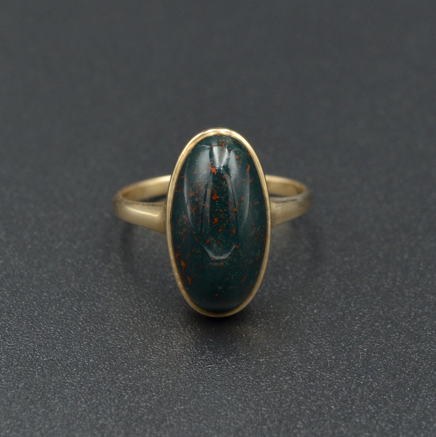 Antique Bloodstone and Gold Ring