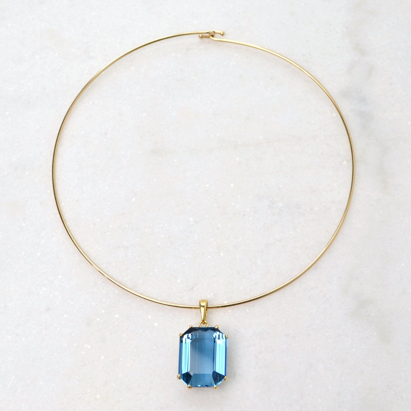Omega Gold Wire Necklace