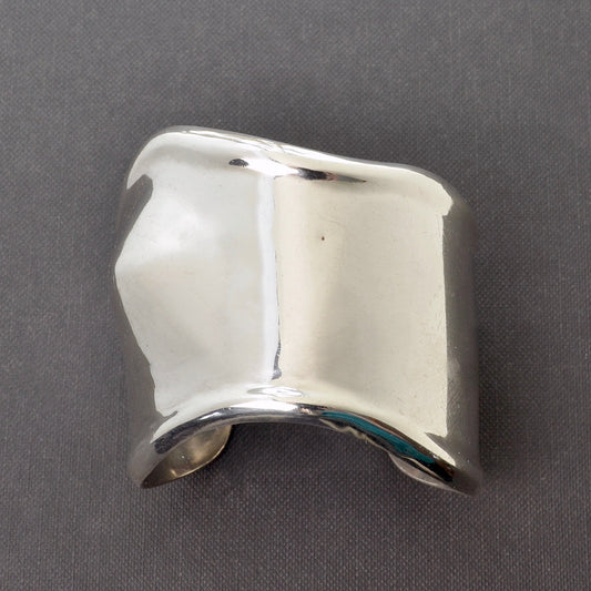Vintage Sterling Silver Bone Cuff