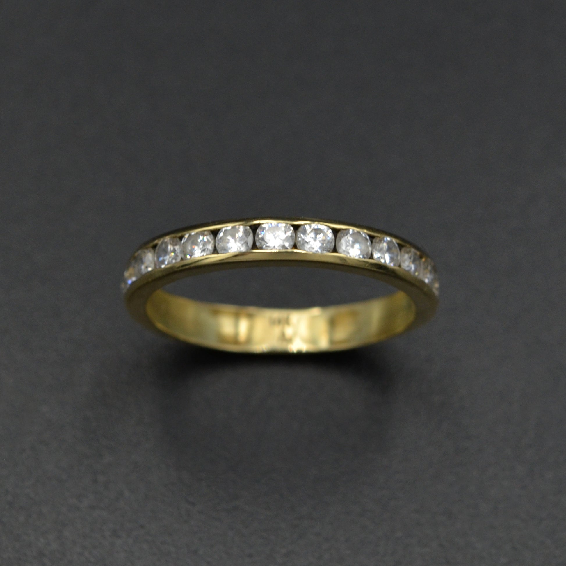 Vintage Cubic Zirconia and 14k Gold Band