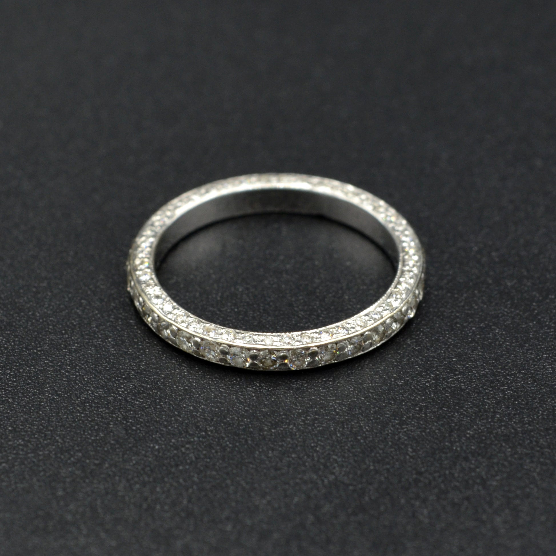 Vintage Diamond and Platinum Eternity Ring