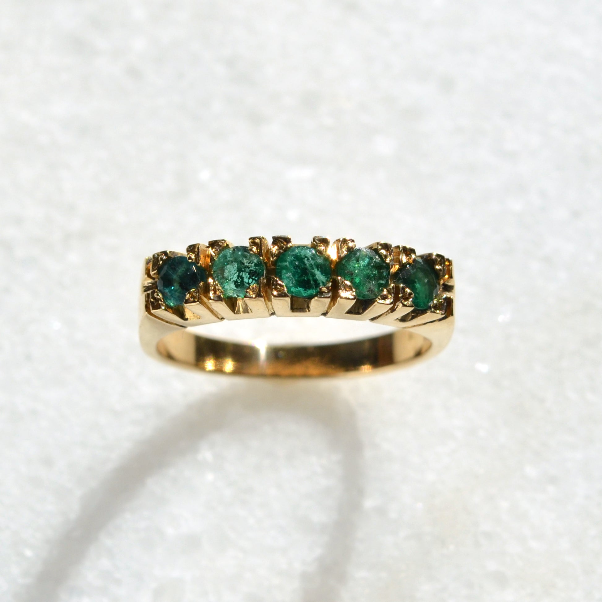 Vintage Emerald and 18k Gold Ring