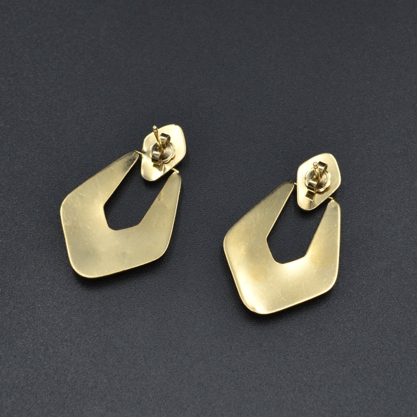 Vintage 14k Gold Door Knocker Earrings