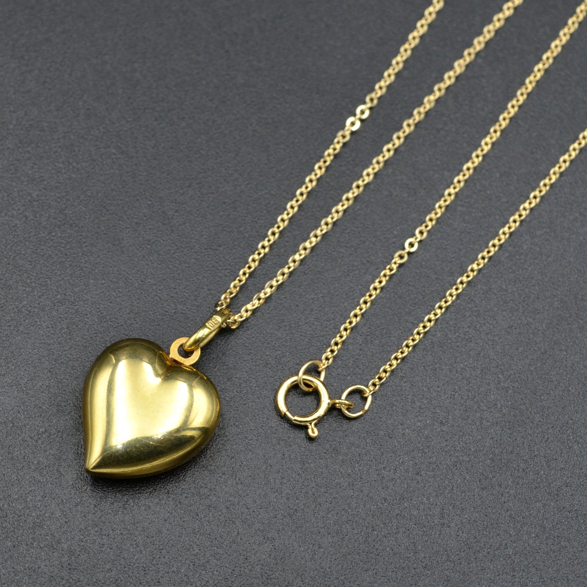 Vintage 14k Gold Heart Necklace