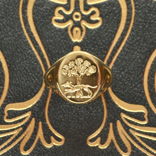 Vintage Gold Intaglio Signet Ring