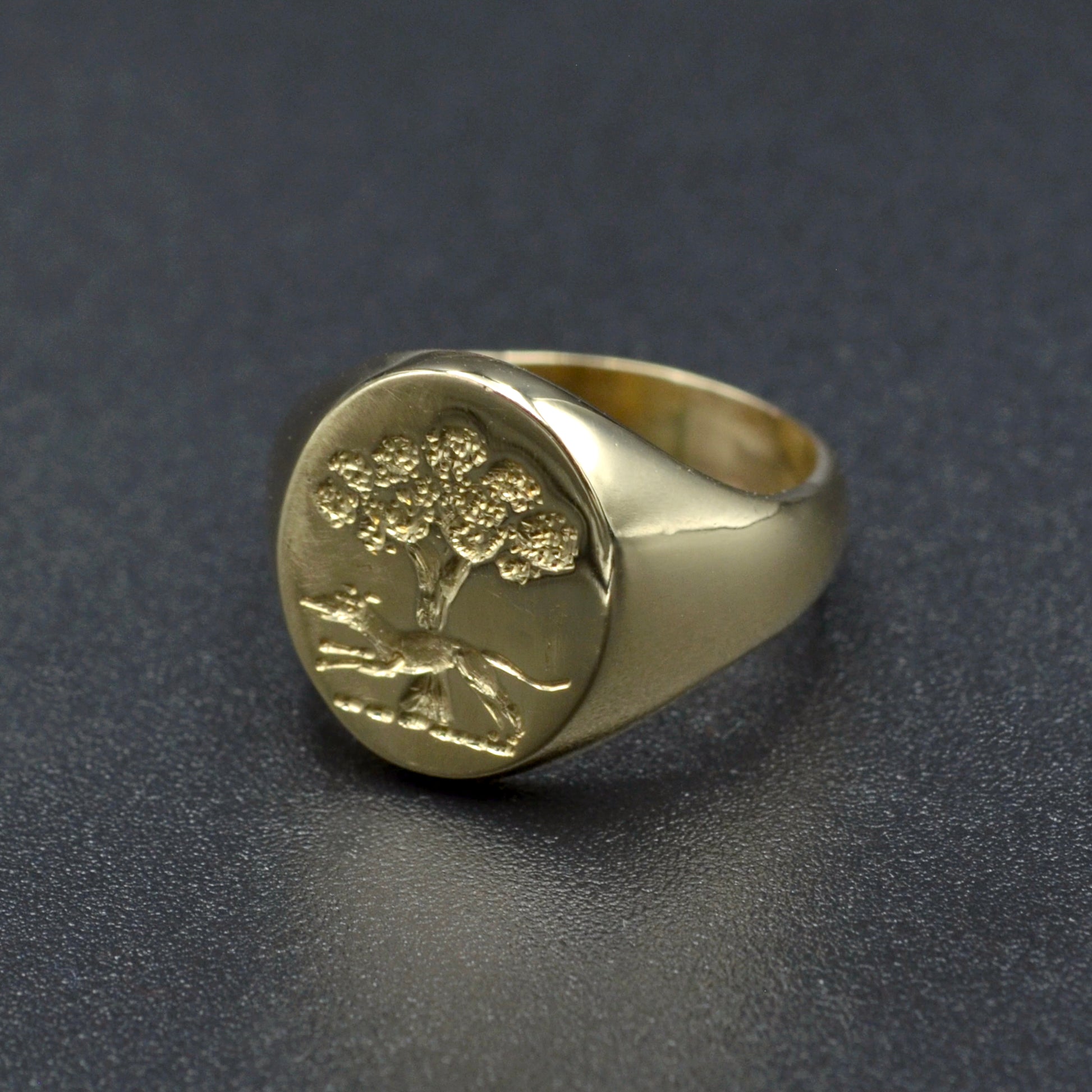Vintage Gold Intaglio Signet Ring