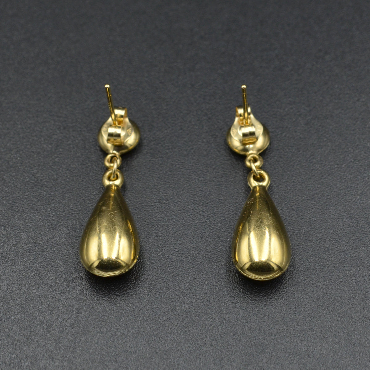 Vintage 14 Karat Gold Teardrop Earrings