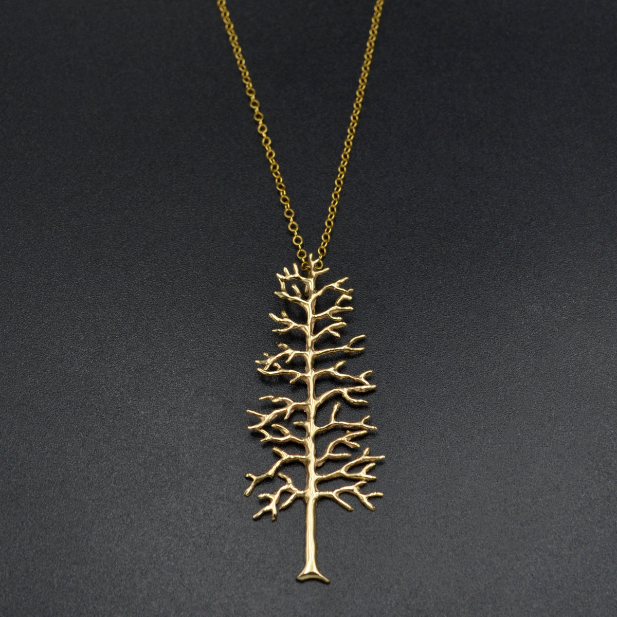 Vintage 14 Karat Golden Tree Necklace