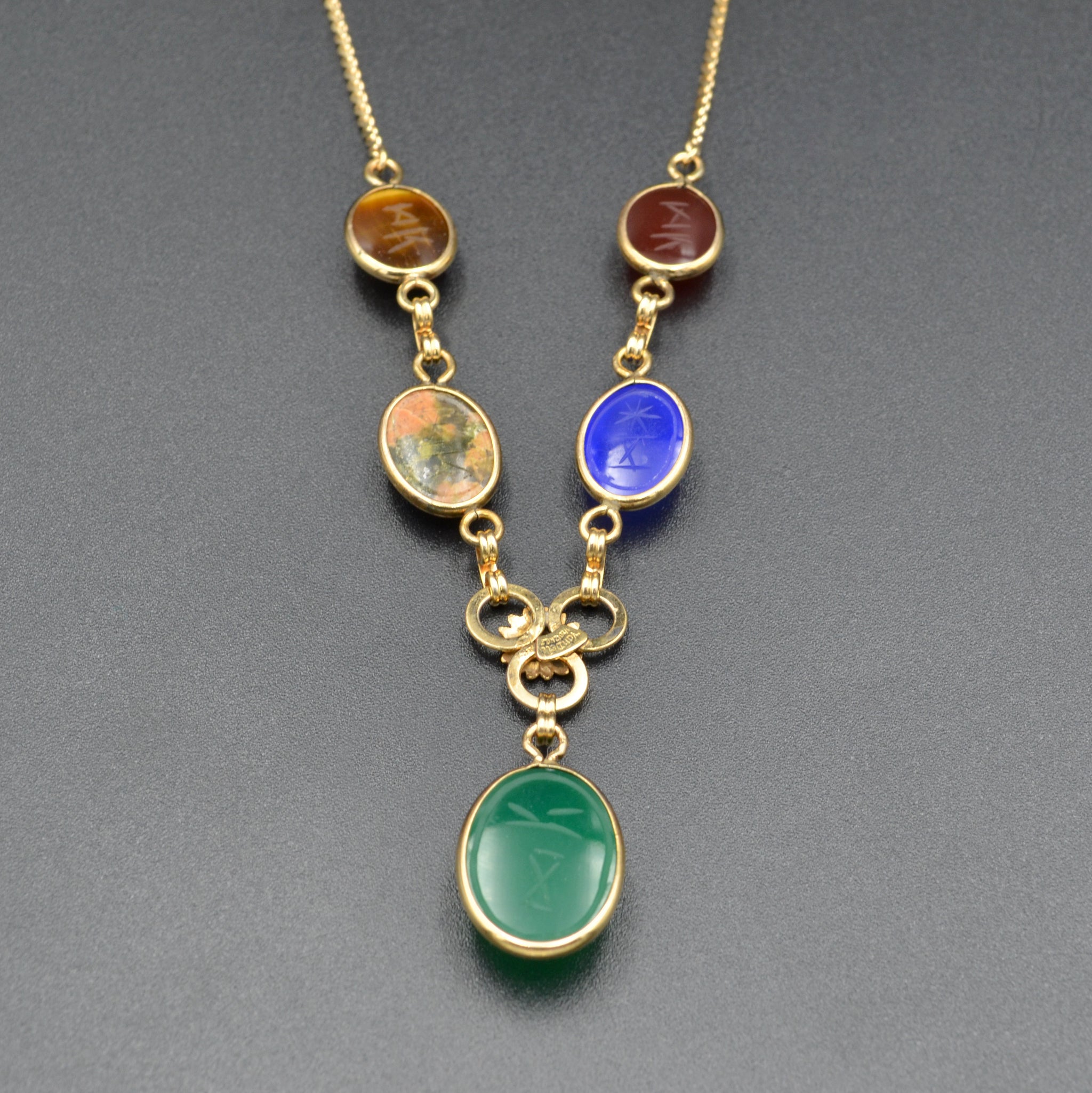 Vintage on sale scarab necklace