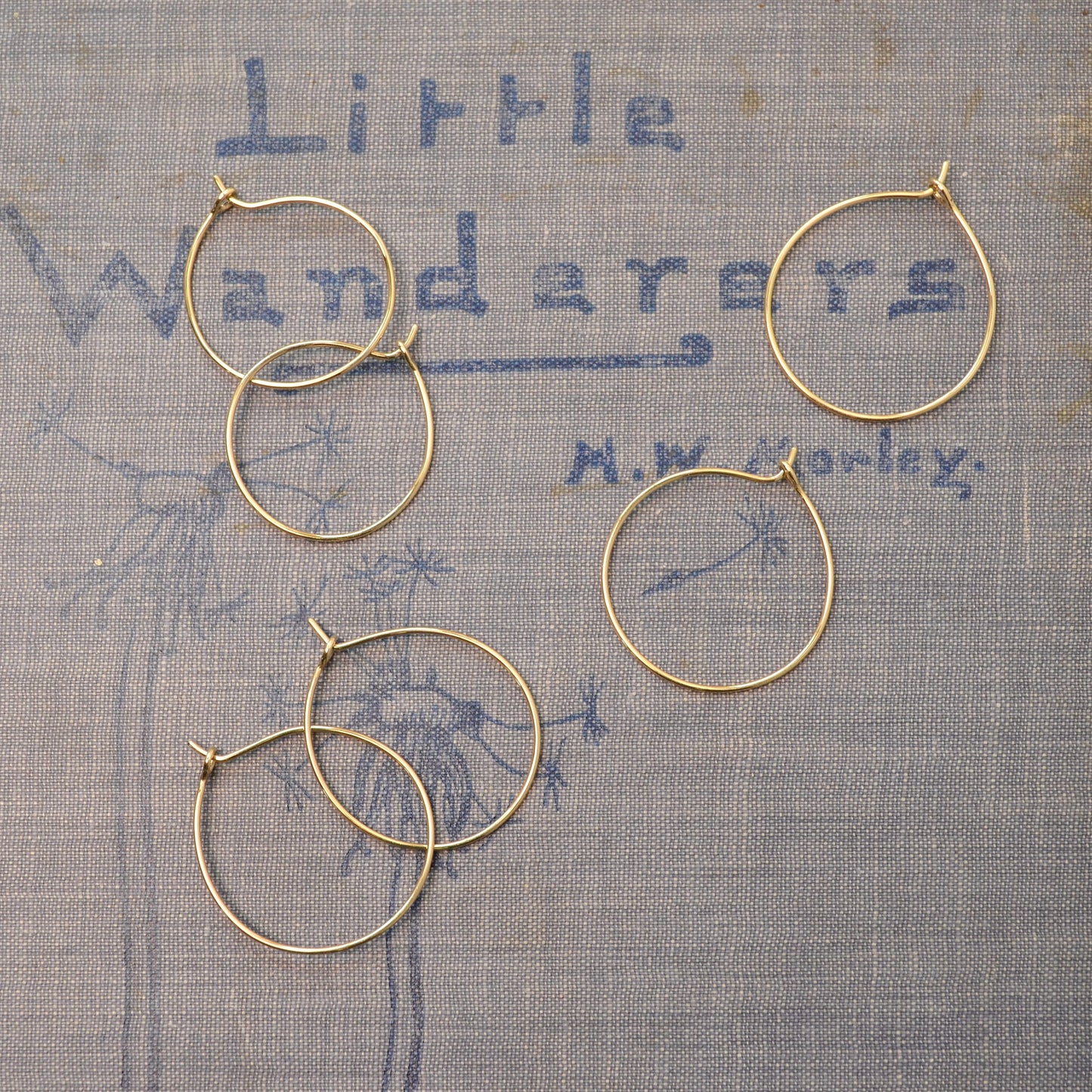 Handmade Gold Hoop Earrings