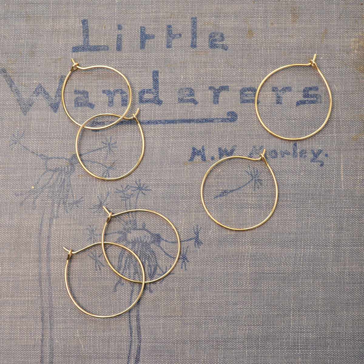 Handmade Gold Hoop Earrings
