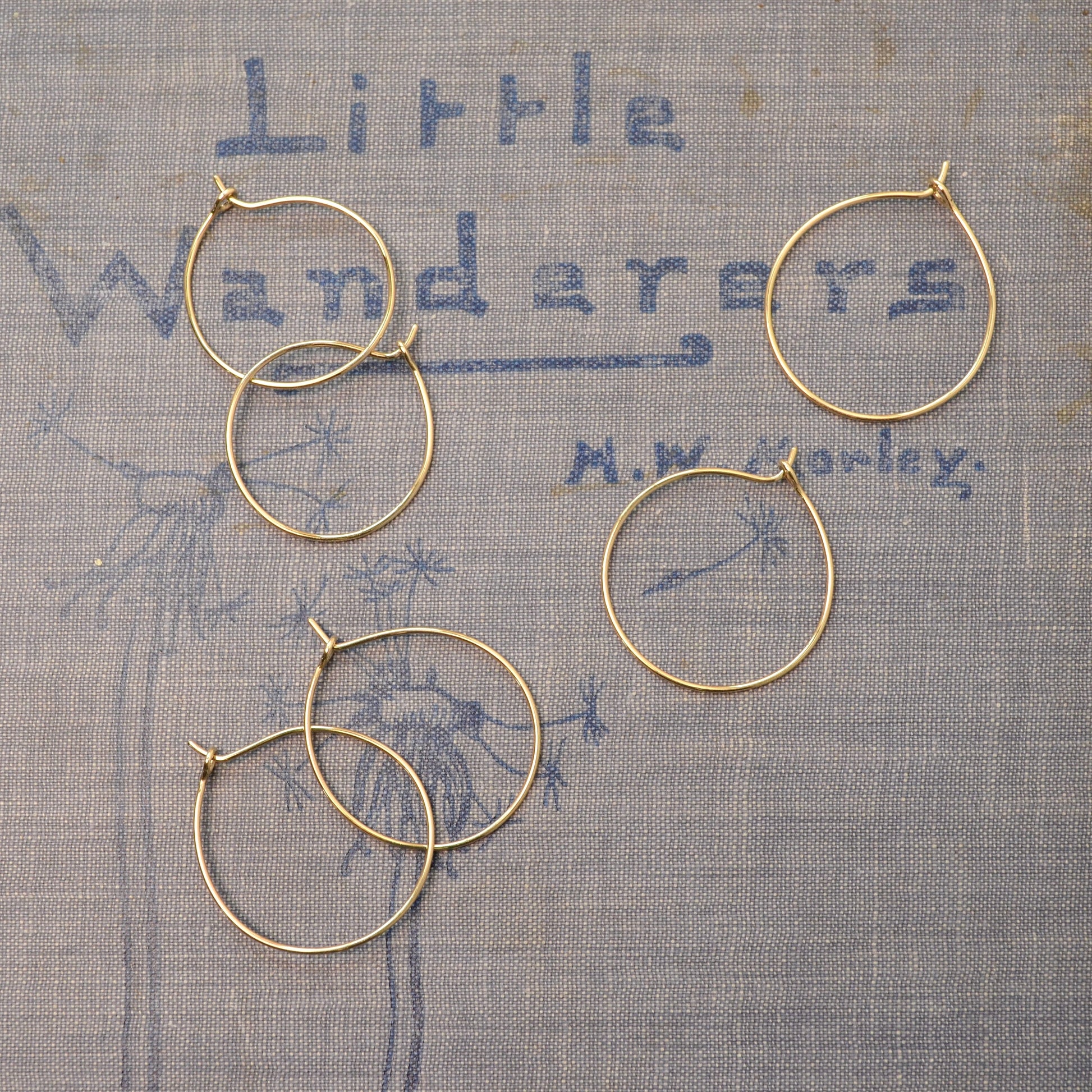 Handmade Gold Hoop Earrings