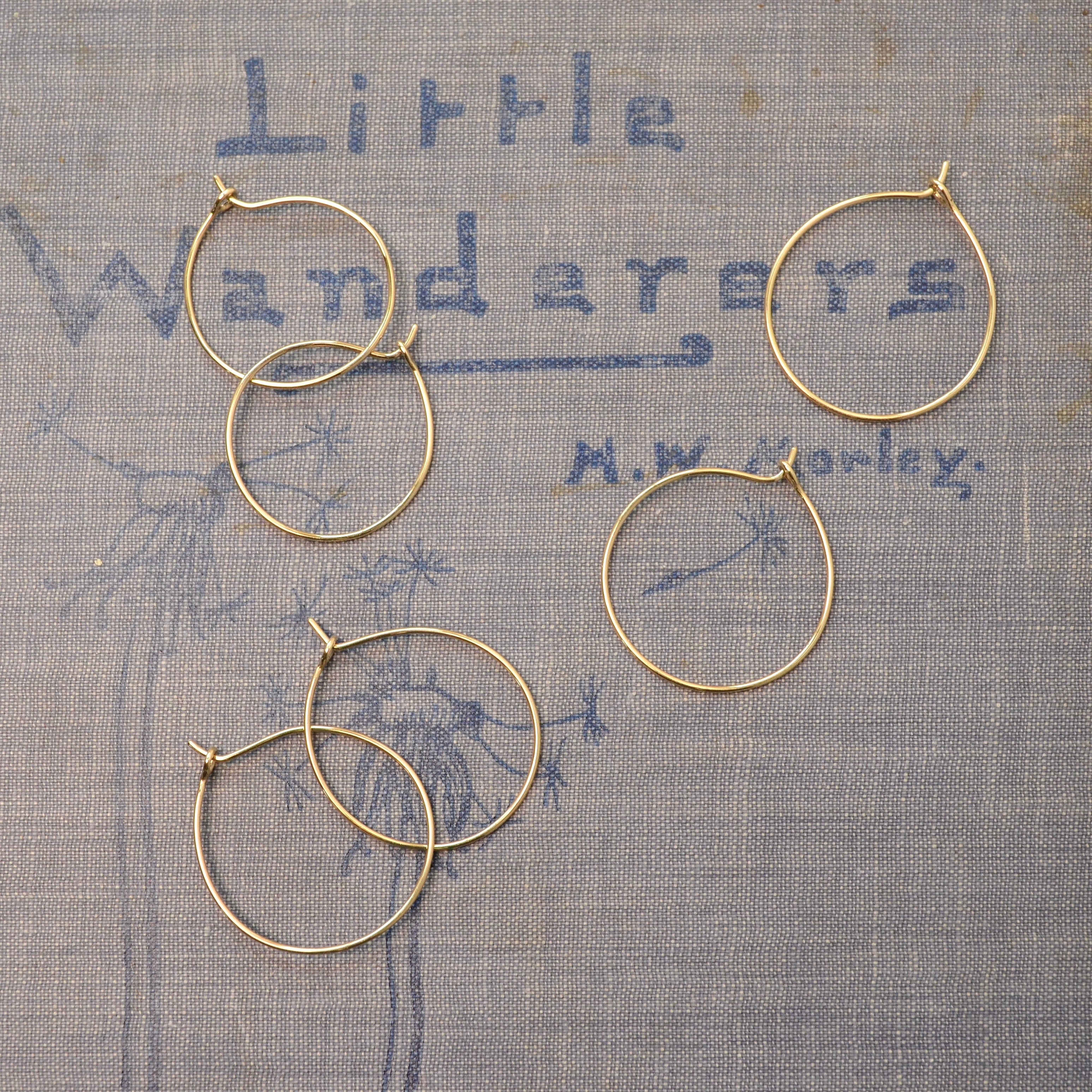 Handmade Gold Hoop Earrings