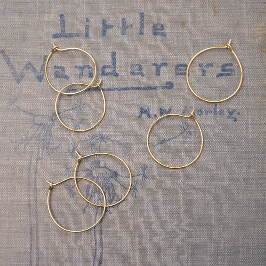 Handmade Gold Hoop Earrings