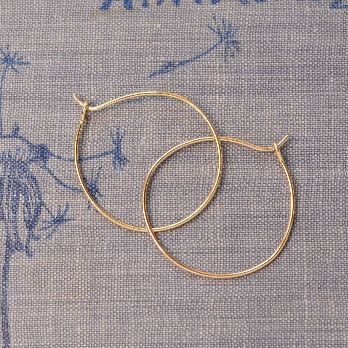 Handmade Gold Hoop Earrings