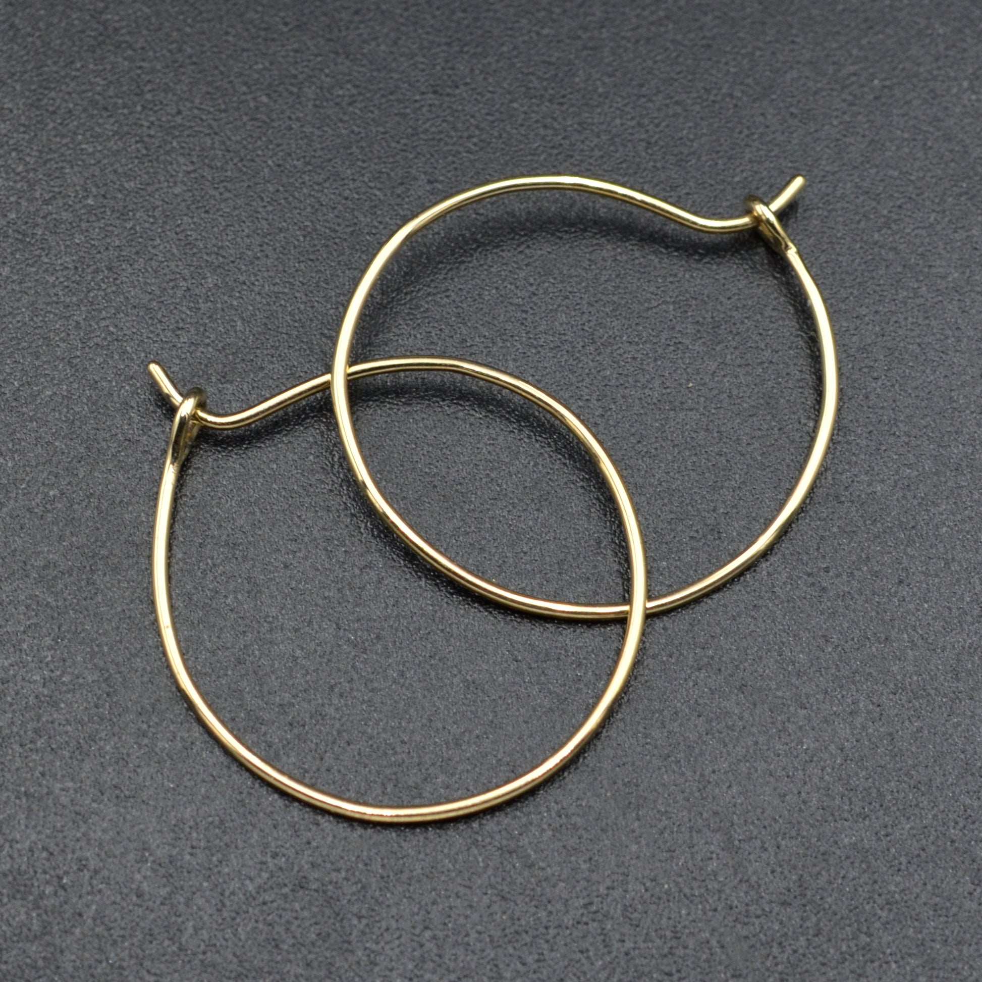 Handmade Gold Hoop Earrings