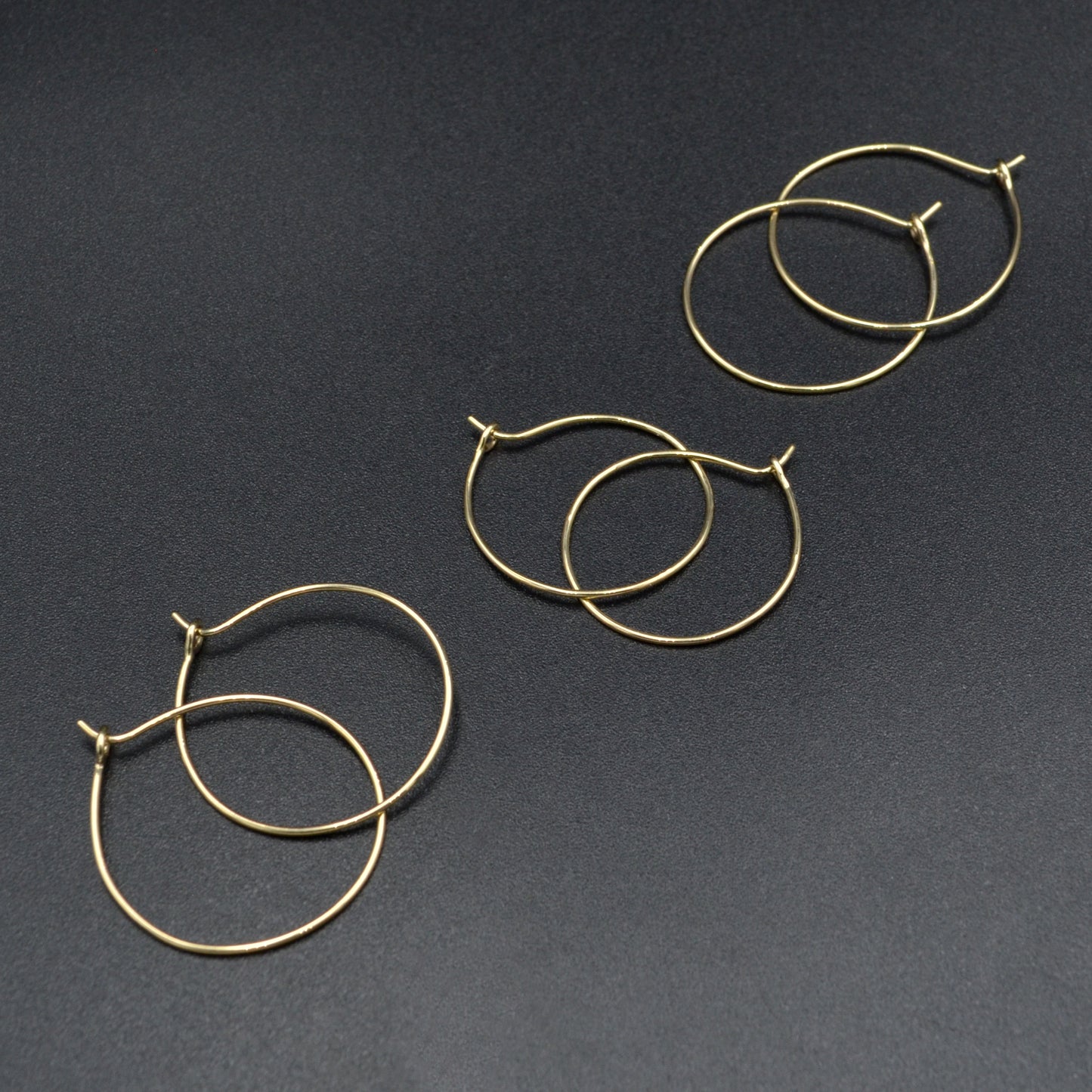 Handmade Gold Hoop Earrings