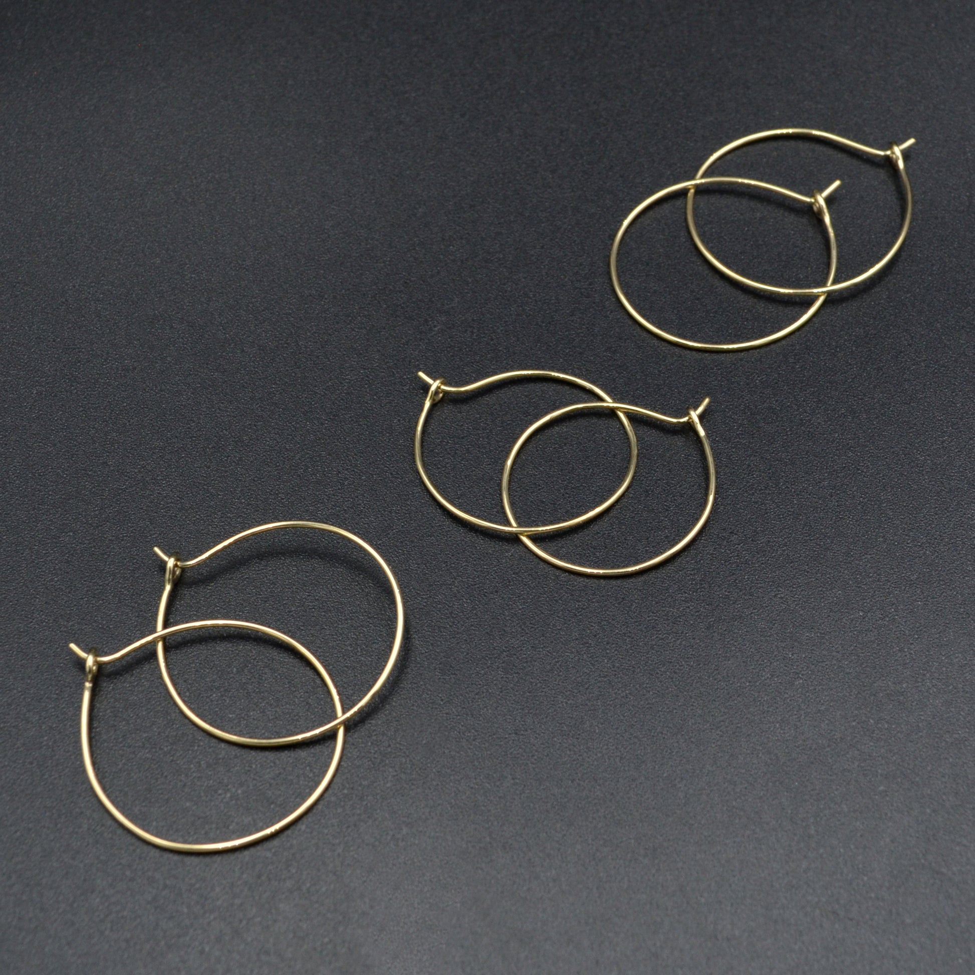 Handmade Gold Hoop Earrings