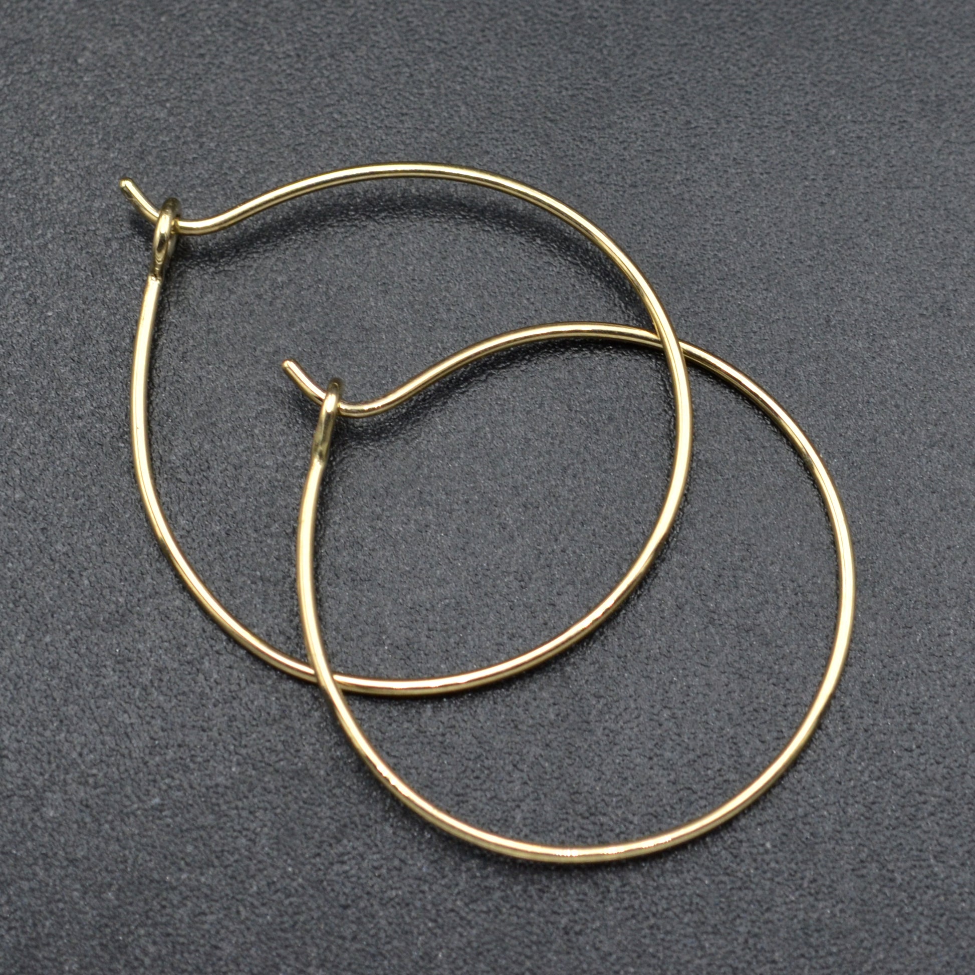 Handmade Gold Hoop Earrings