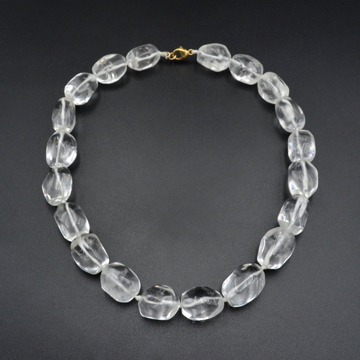 Rock Crystal Quartz Beaded Necklace