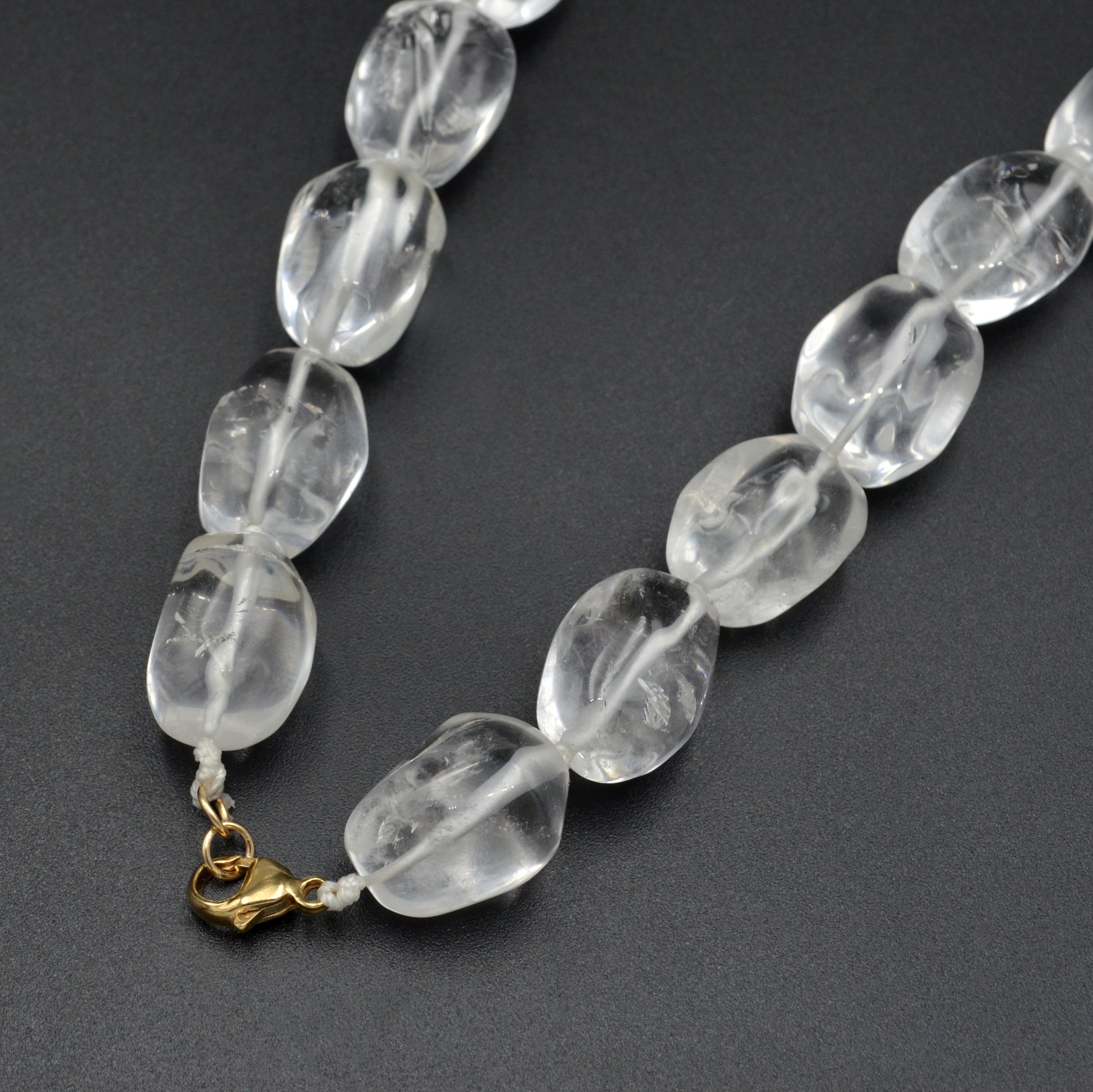 Rock Crystal Quartz Beaded Necklace