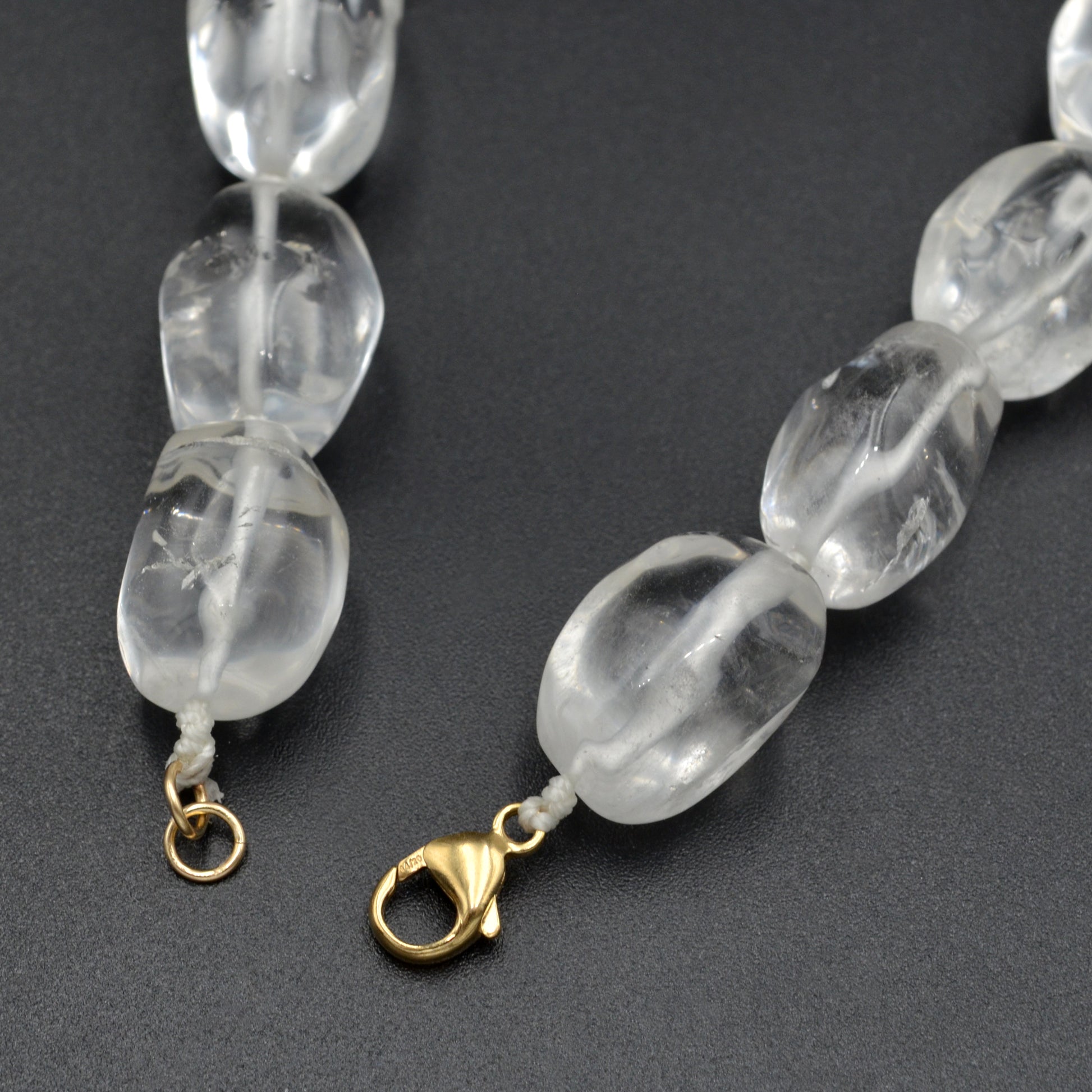 Rock Crystal Quartz Beaded Necklace