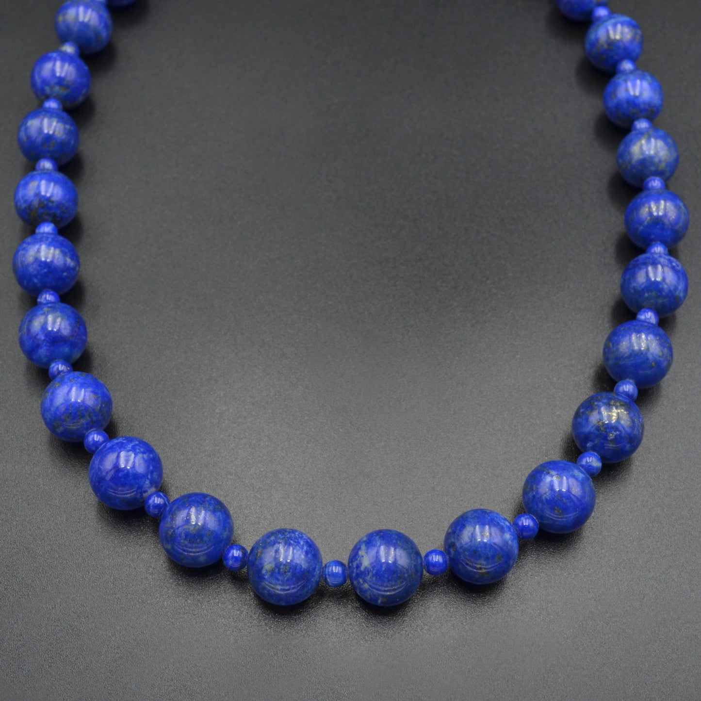 Beaded Lapis Lazuli Necklace