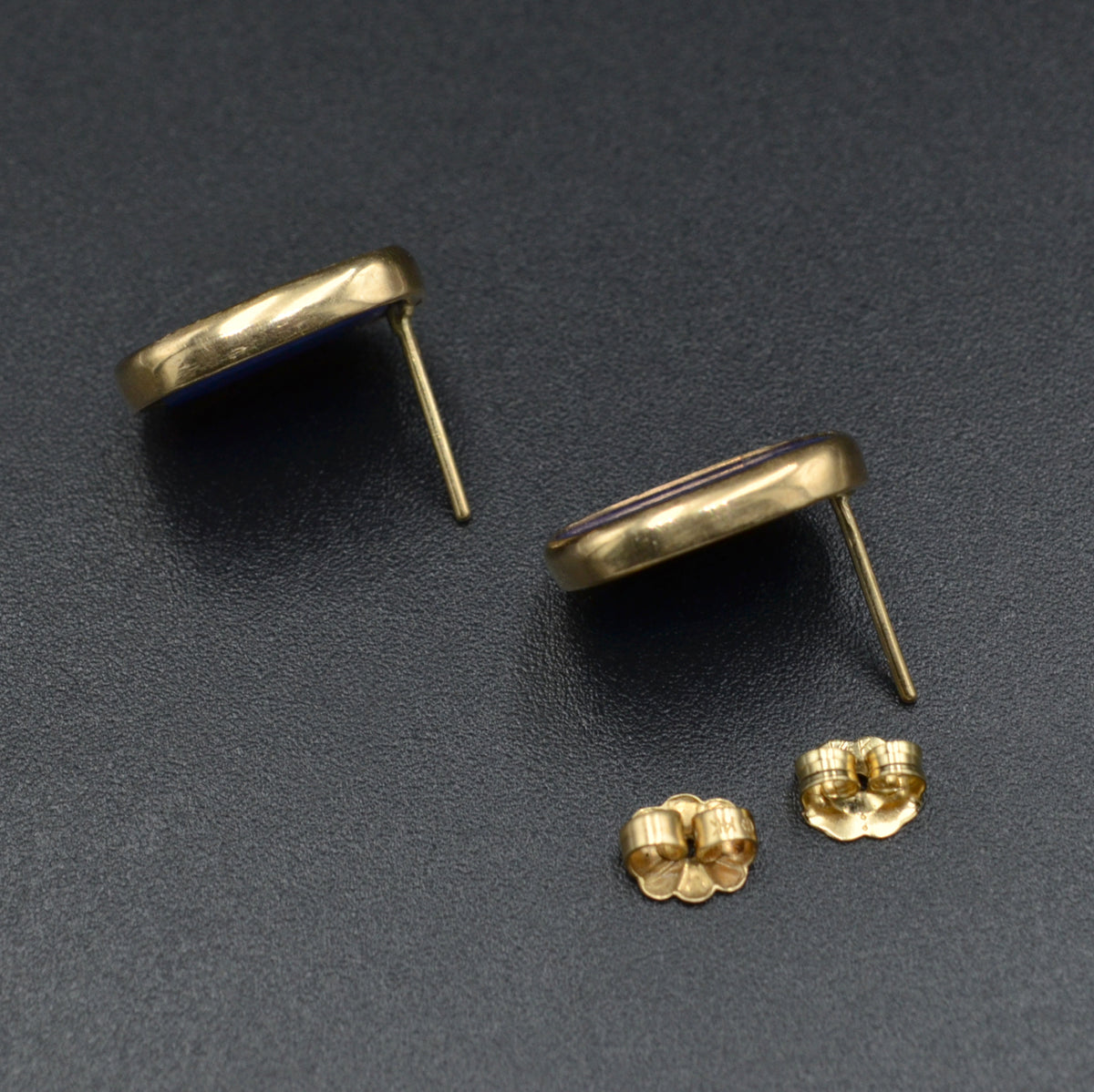 Vintage Lapis Lazuli and 14 Karat Gold Earrings
