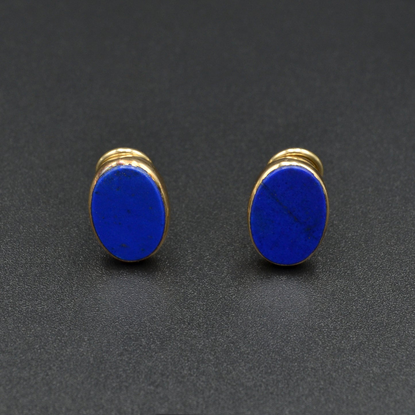 Vintage Lapis Lazuli and 14k Gold Earrings