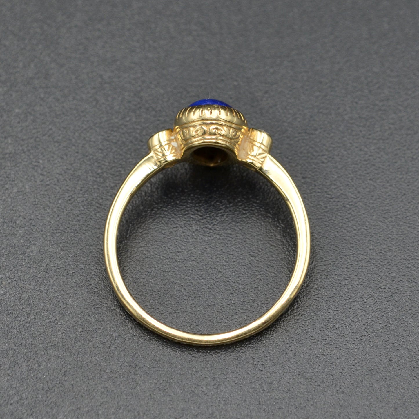 Vintage Lapis Lazuli, Diamond and 14k Gold Ring