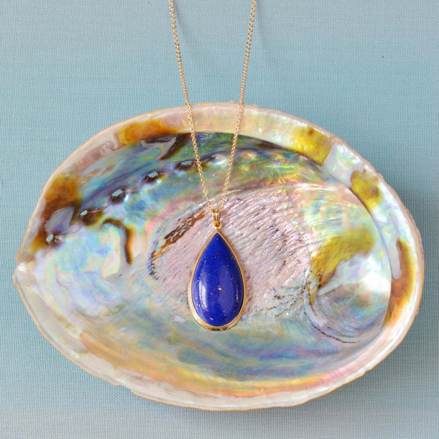 Lapis and Gold Necklace