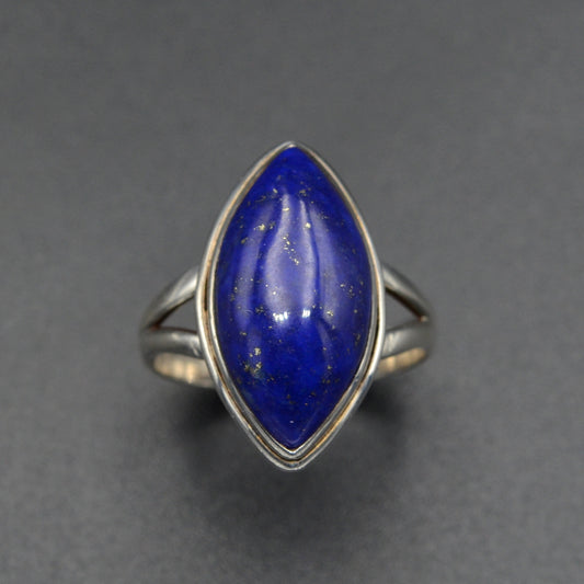 Vintage Lapis Lazuli and Sterling Silver Ring