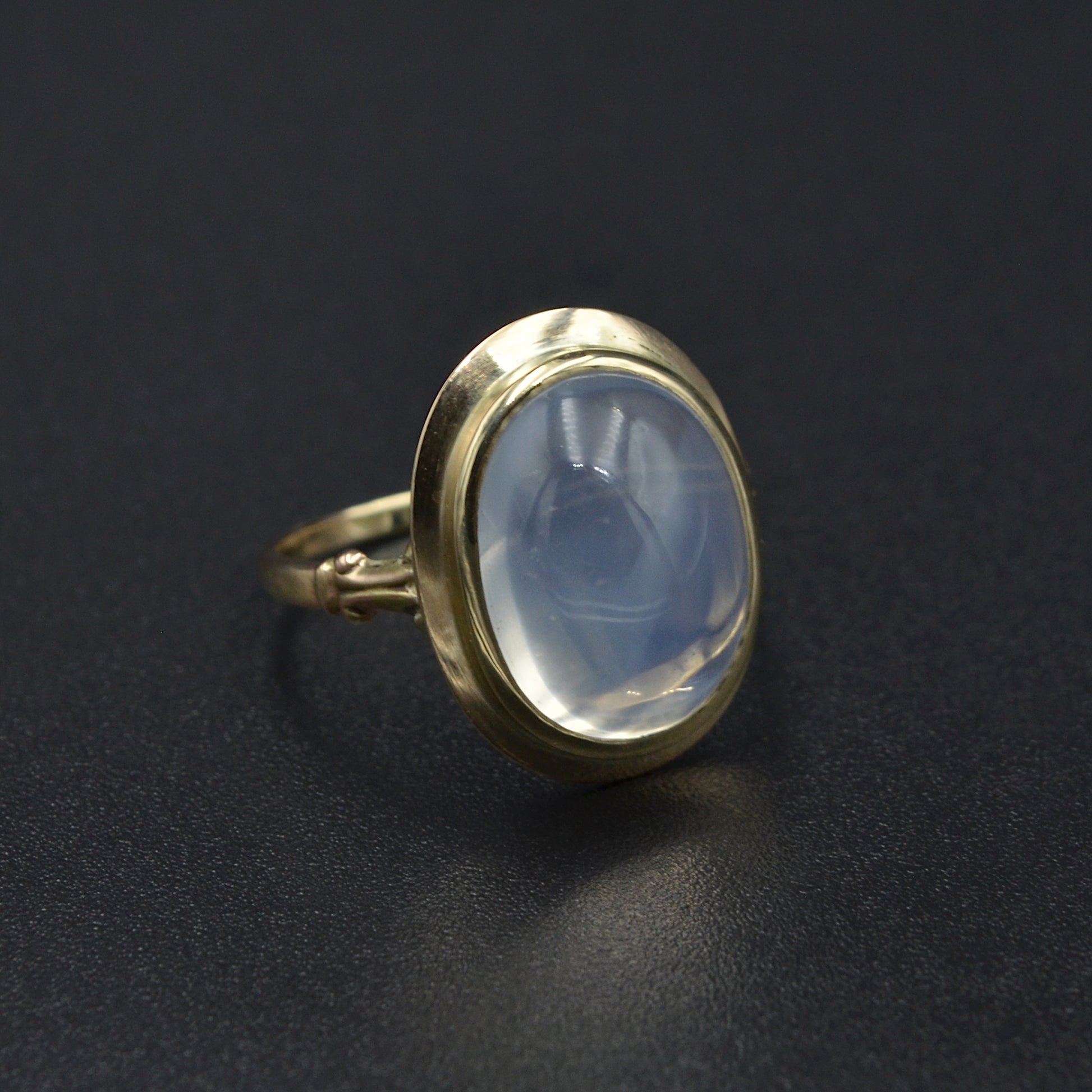 Antique Moonstone and 10k Gold Ring