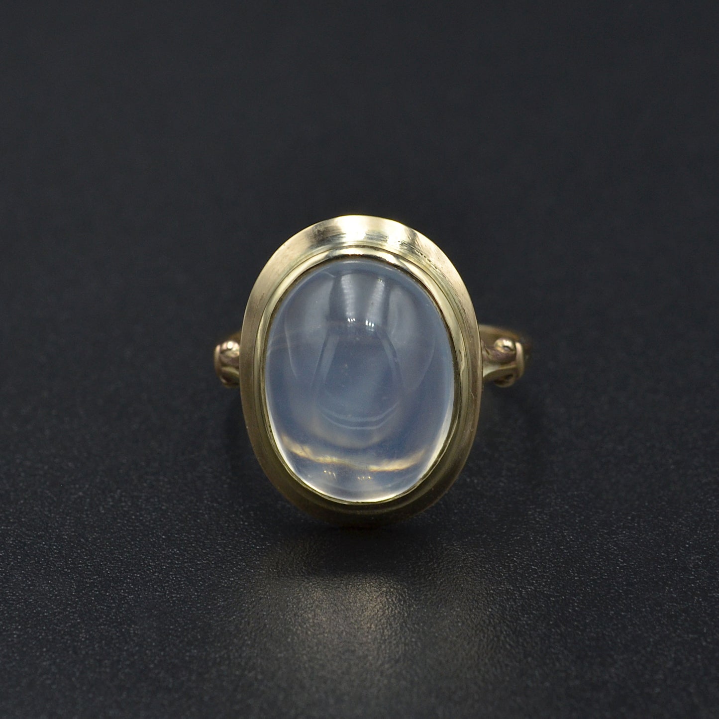 Antique Moonstone and 10k Gold Ring