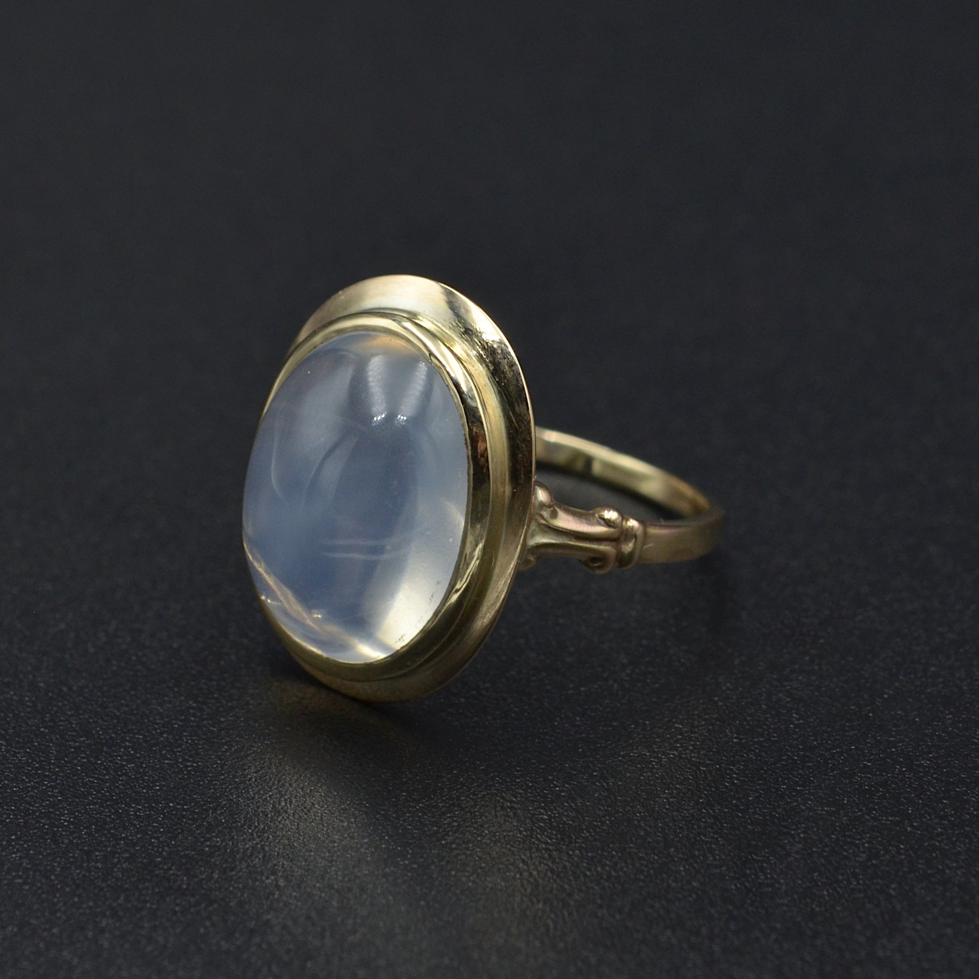 Antique Moonstone and 10k Gold Ring
